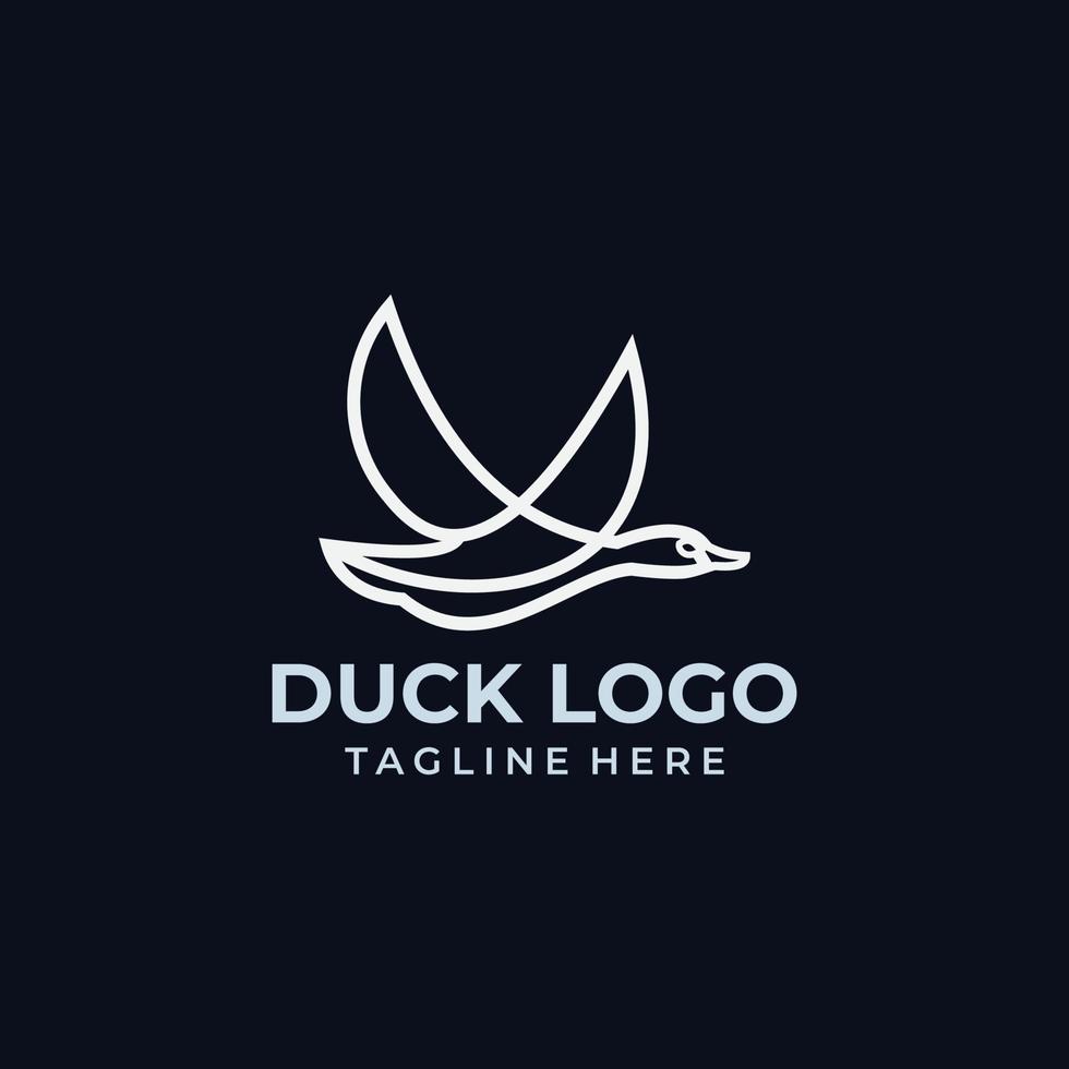 duck logo icon vector isolated