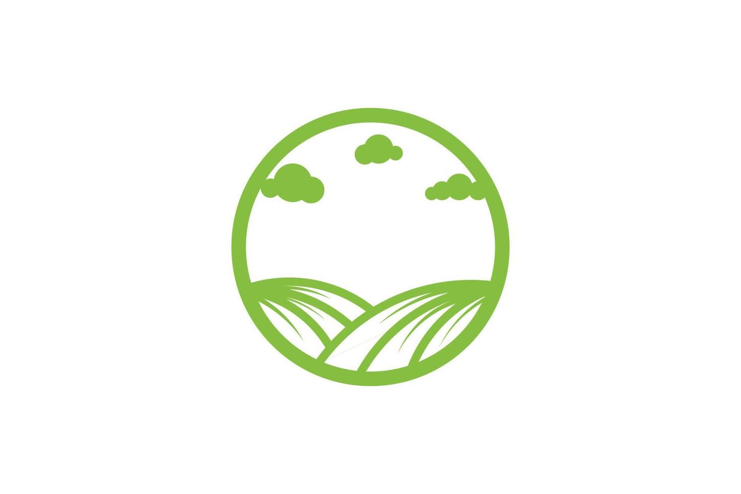 vector de icono de logotipo de agricultura aislado