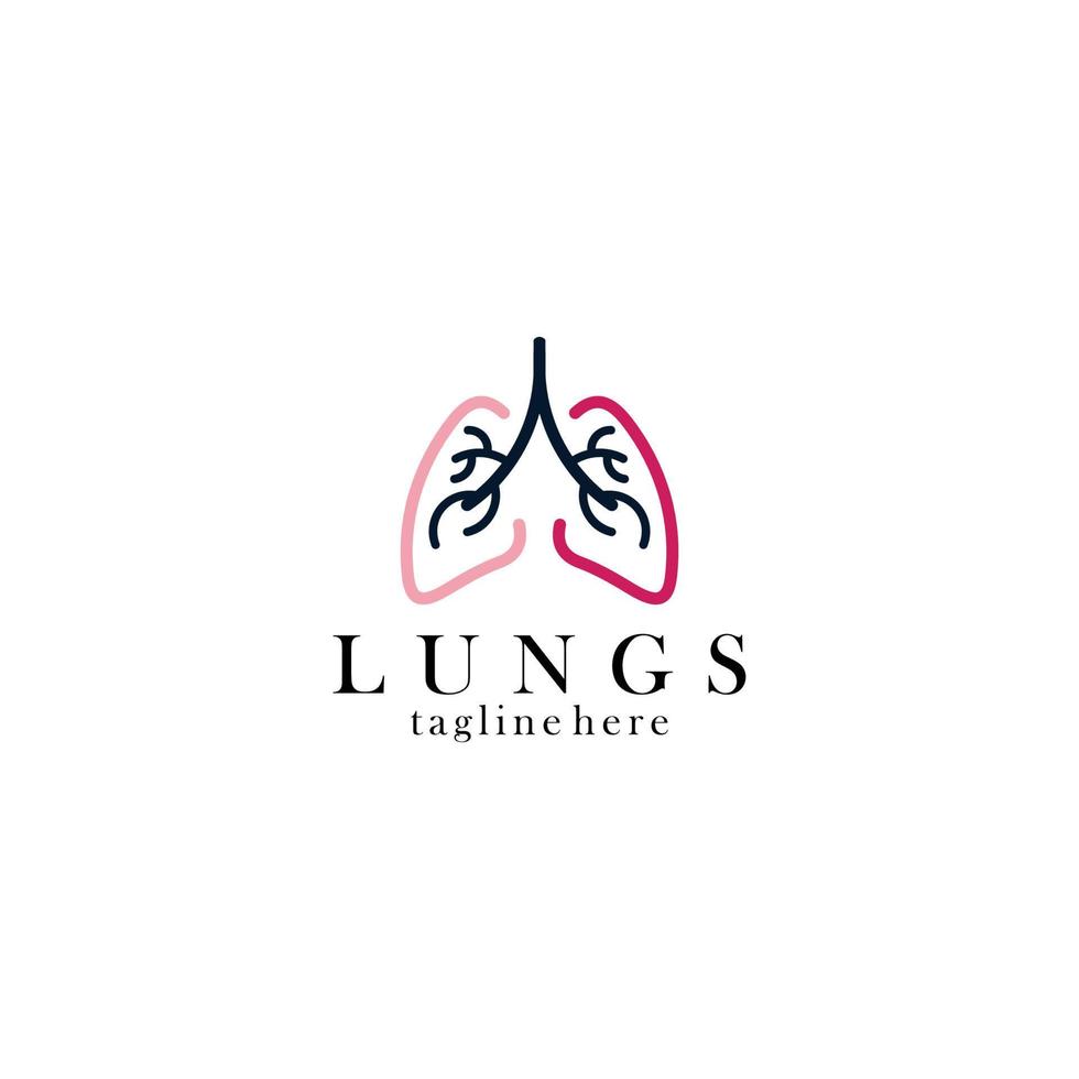 lungs logo icon vector isolated