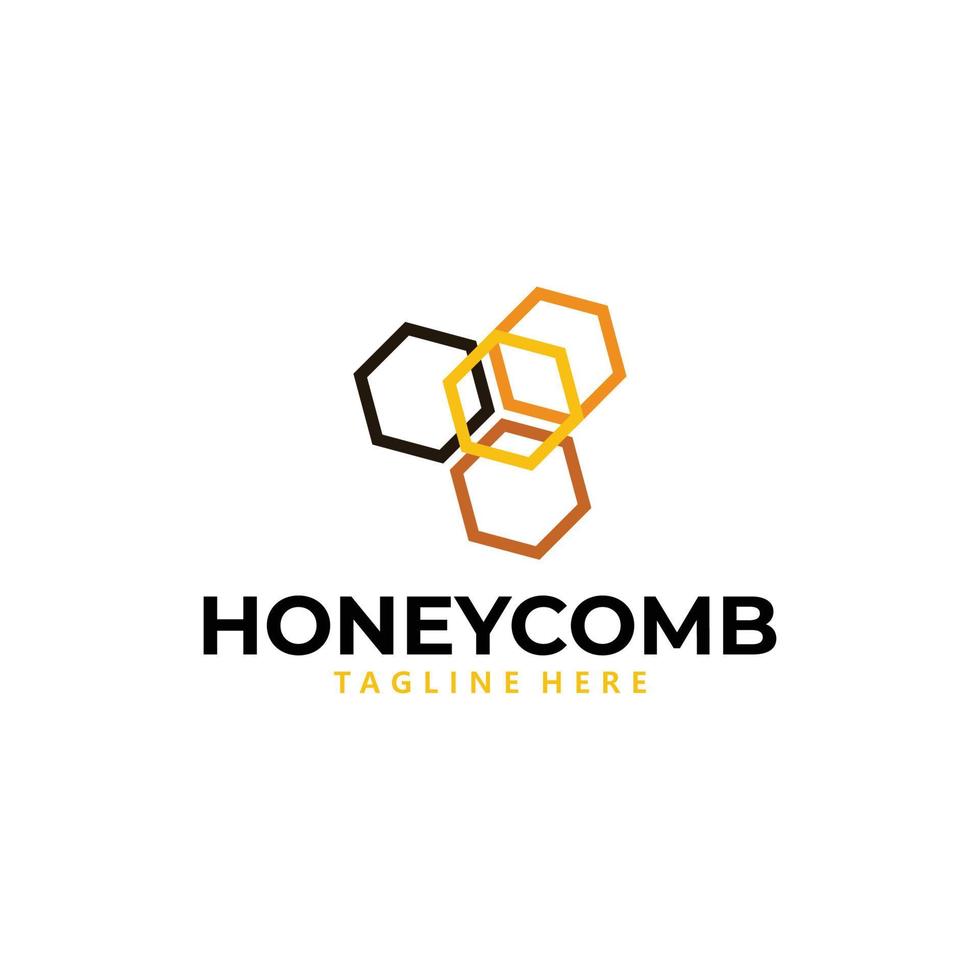 vector de icono de logotipo de miel aislado