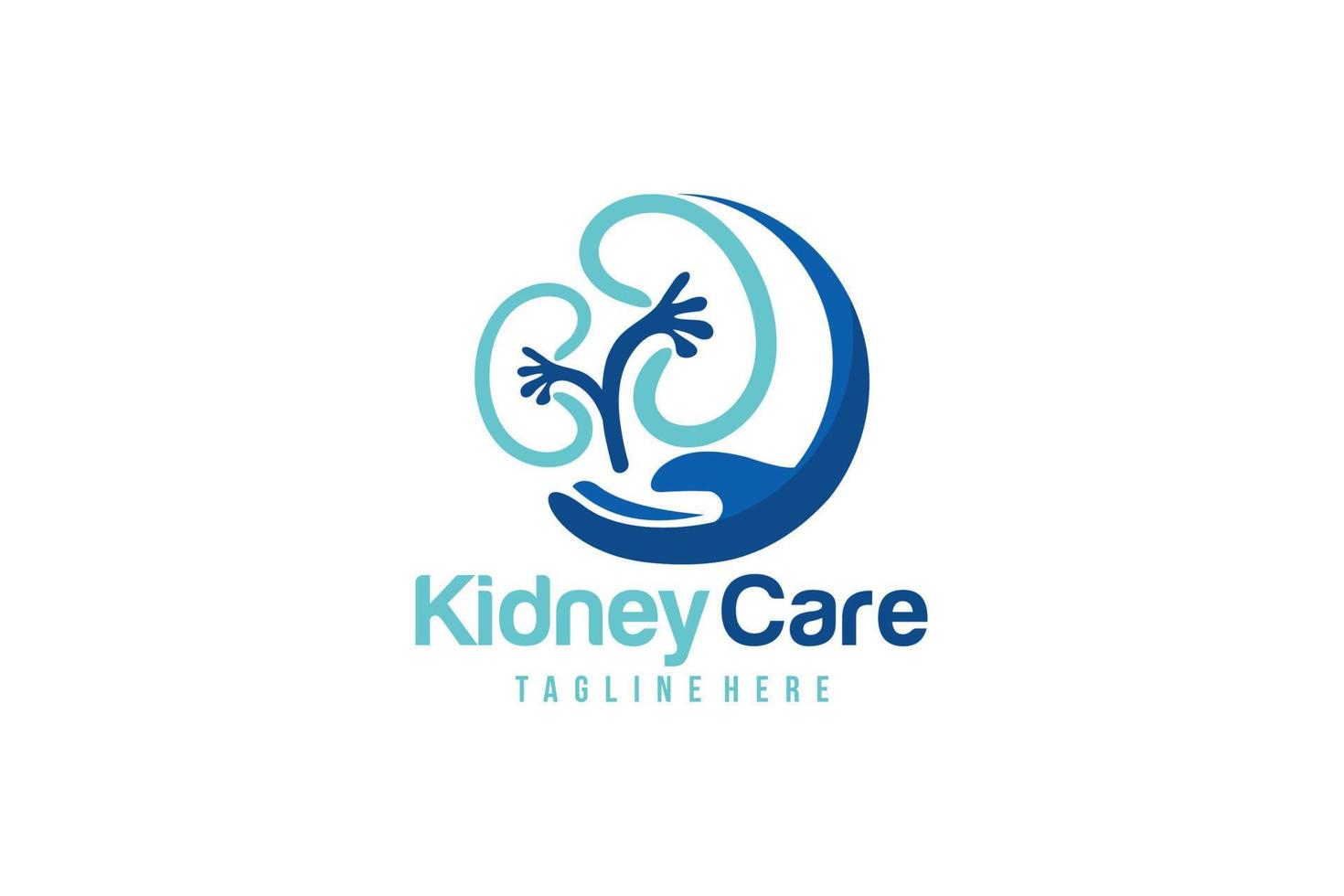 kidney care logo icon vector isolated