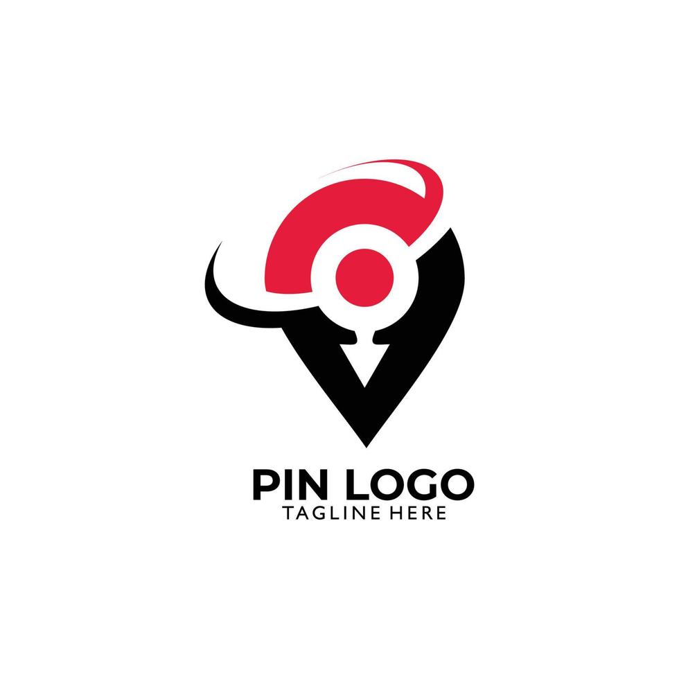 pin map logo icon vector isolated