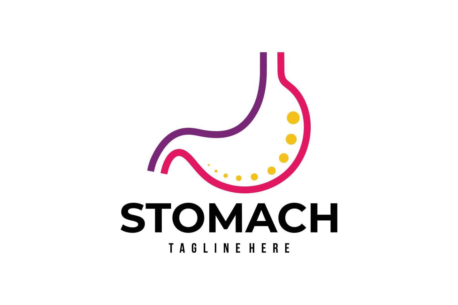 stomach care logo icon vector isolated