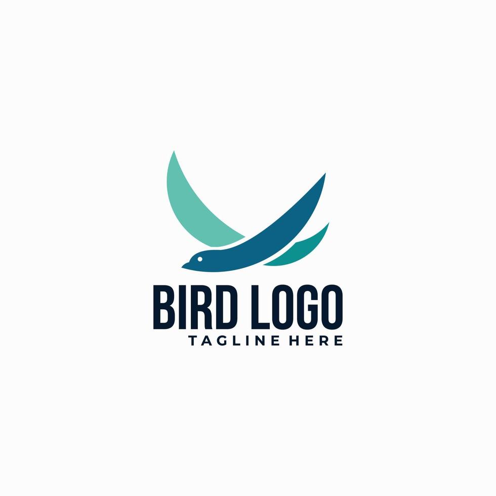 bird logo icon vector isolated