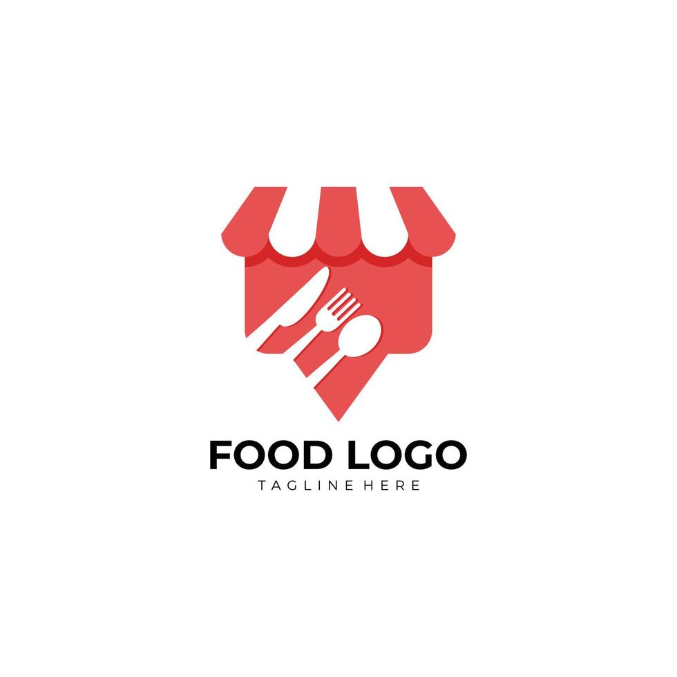 vector de icono de logotipo de restaurante aislado