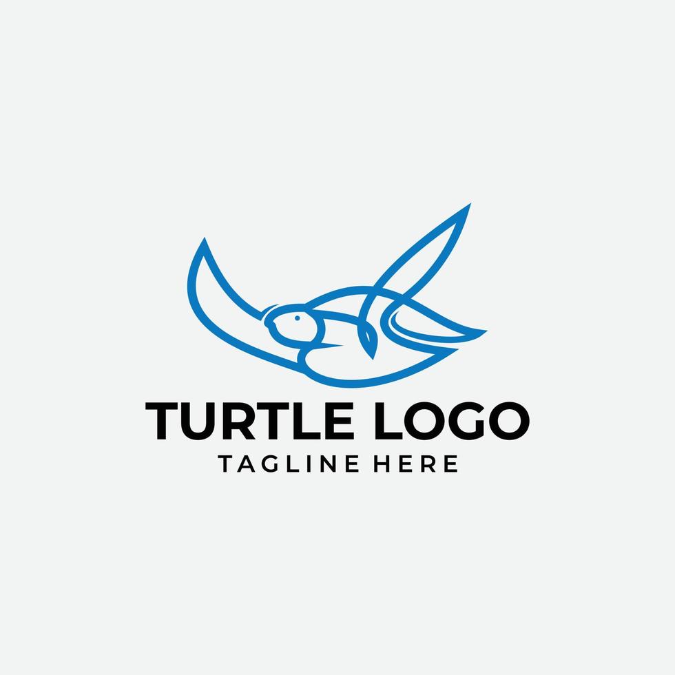 vector de icono de logotipo de tortuga aislado