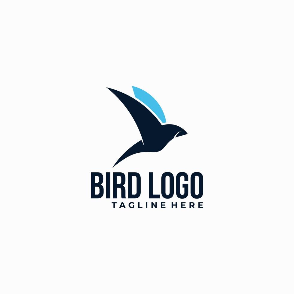pájaro logo icono vector aislado
