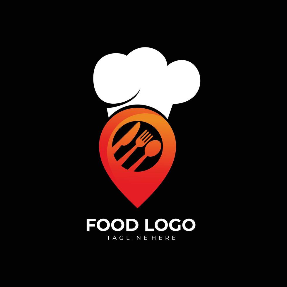 food place logo icon vector isolated