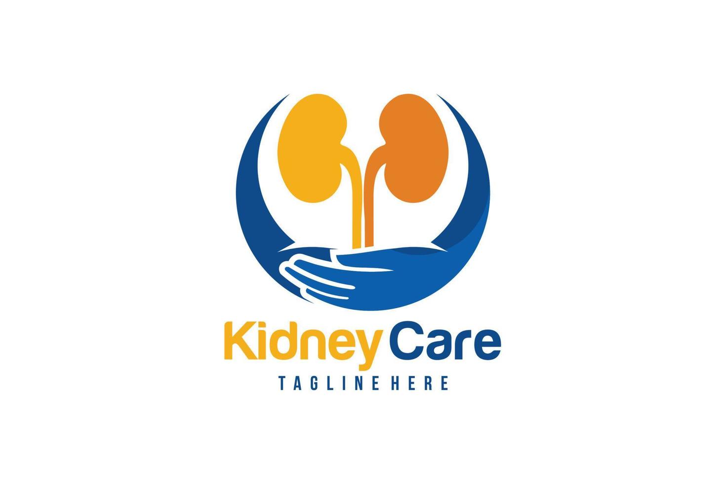 kidney care logo icon vector isolated