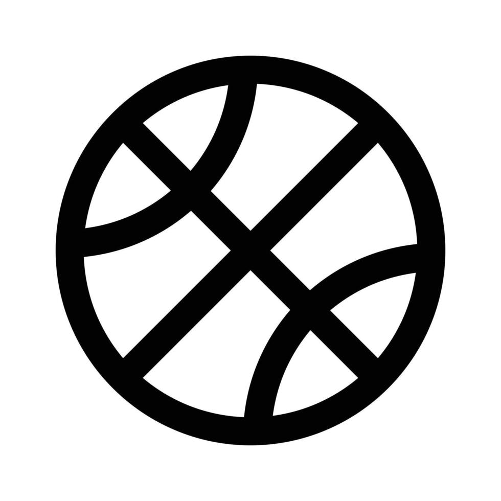 silueta de icono de baloncesto vector