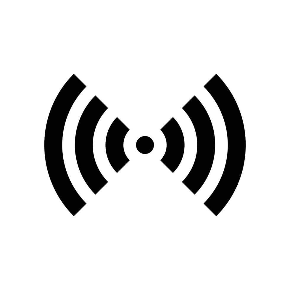 wifi signal icon silhouette vector