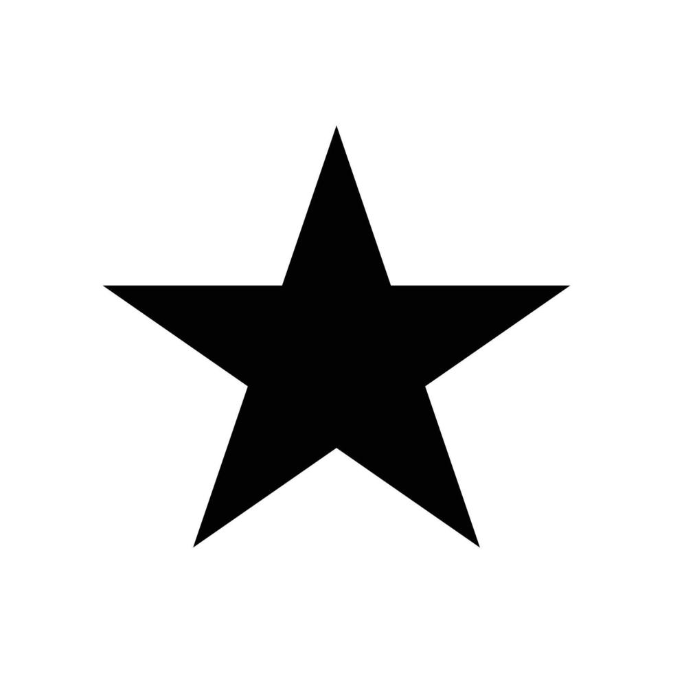 silueta de icono de estrella vector