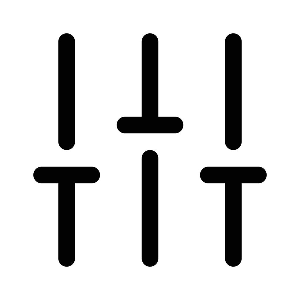 equalizer page filter icon vector