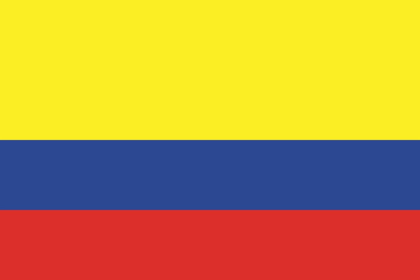 diseño de la bandera de colombia vector