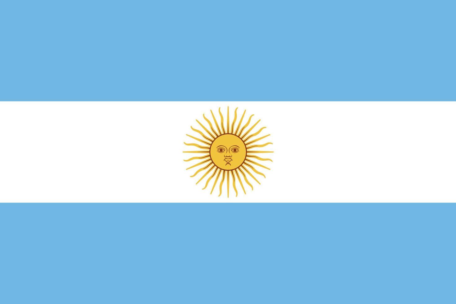 diseño de la bandera argentina vector