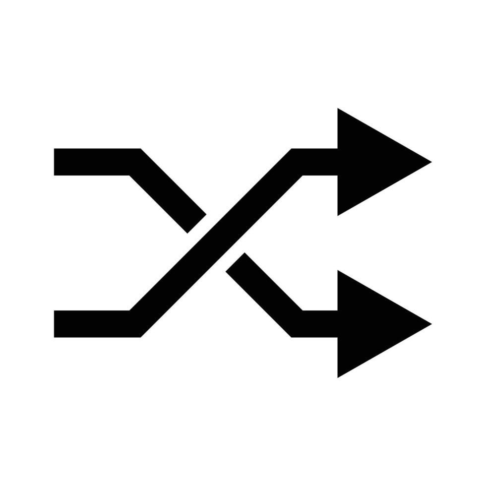 silueta de icono aleatorio vector