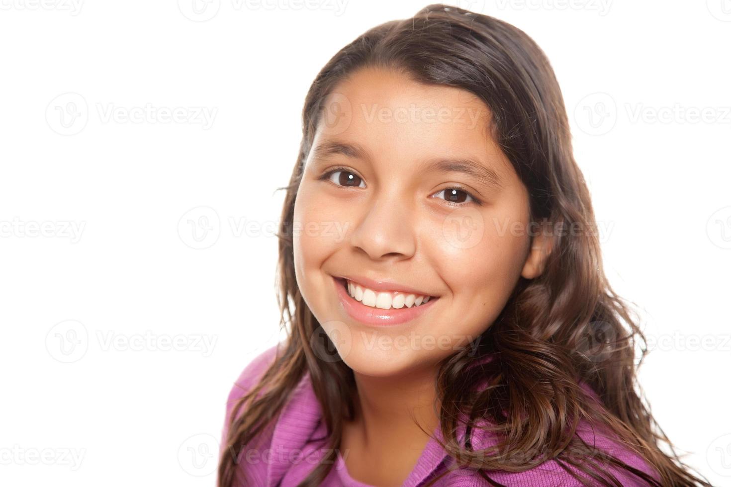Pretty Hispanic Girl Portrait photo