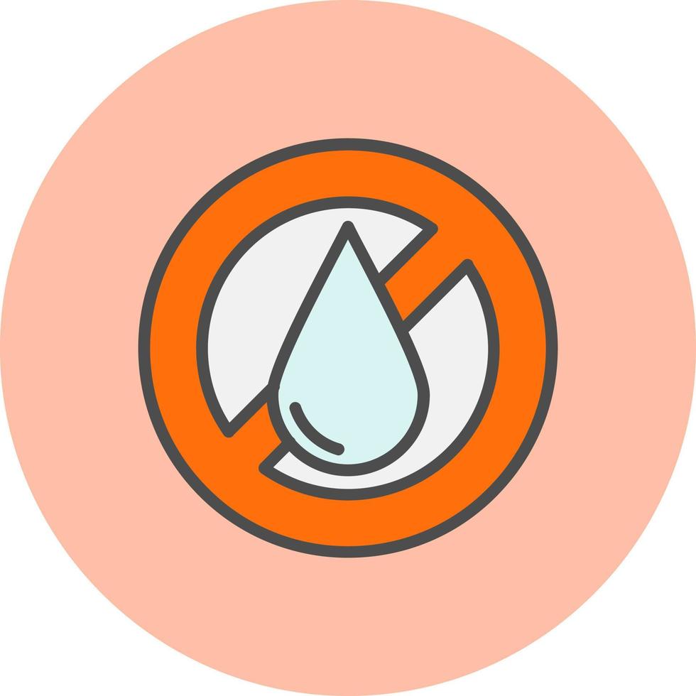 No Liquid Vector Icon