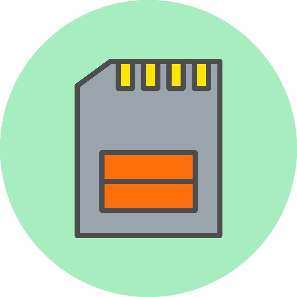 Memory Card Vector Icon