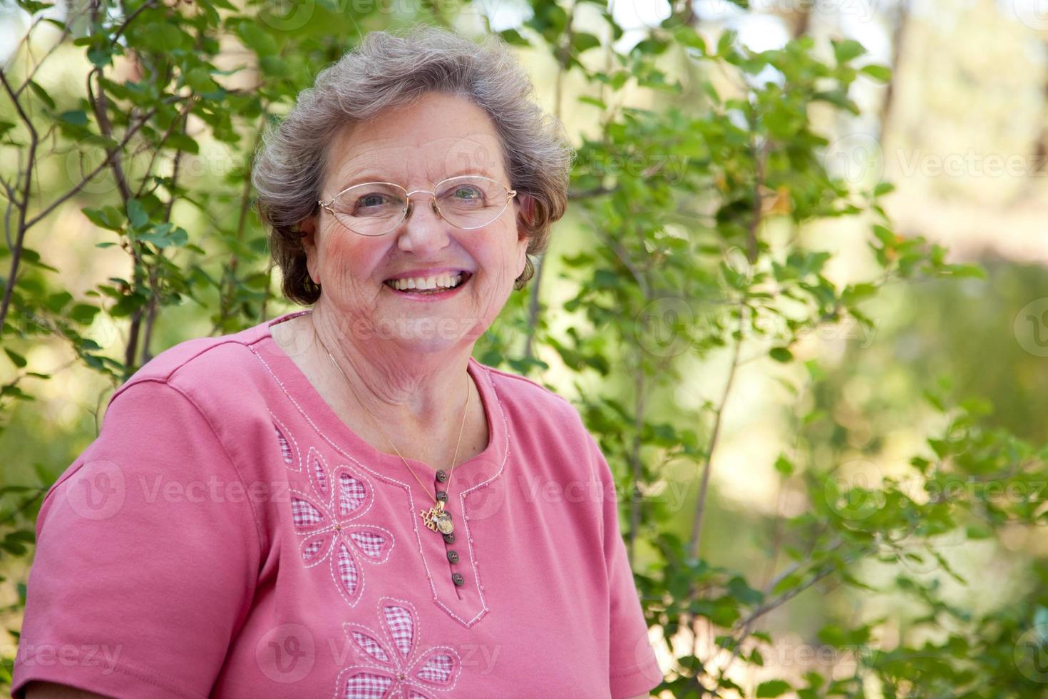 Happy Senior Woman Portrait photo