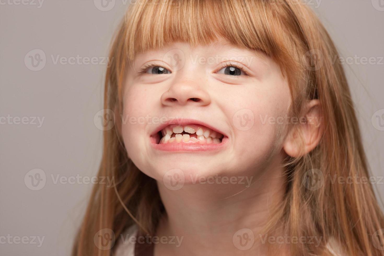 Portrait of an Adorable Red Haired Girl photo
