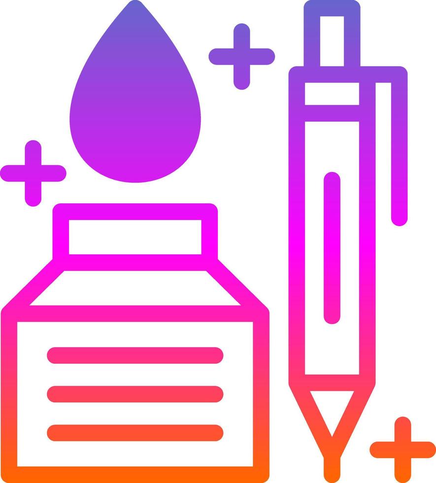 Pen And Ink Vector Icon Design