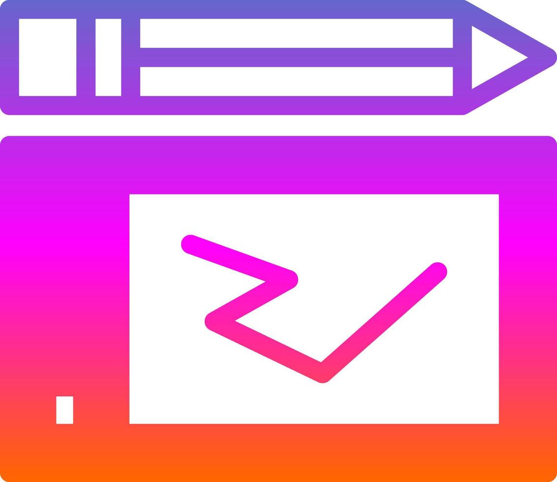 Graphic Tablet Vector Icon Design