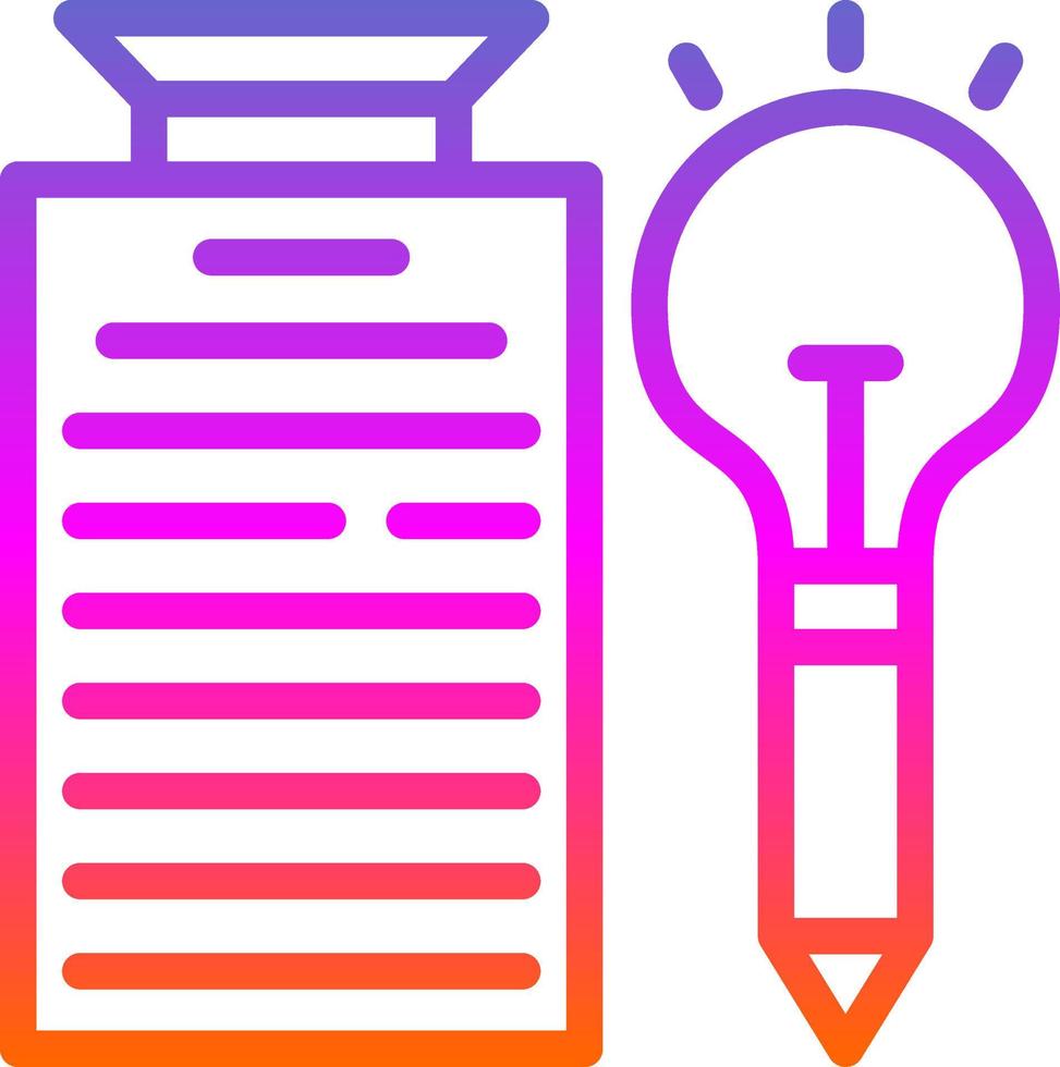 Creative Writing Vector Icon Design