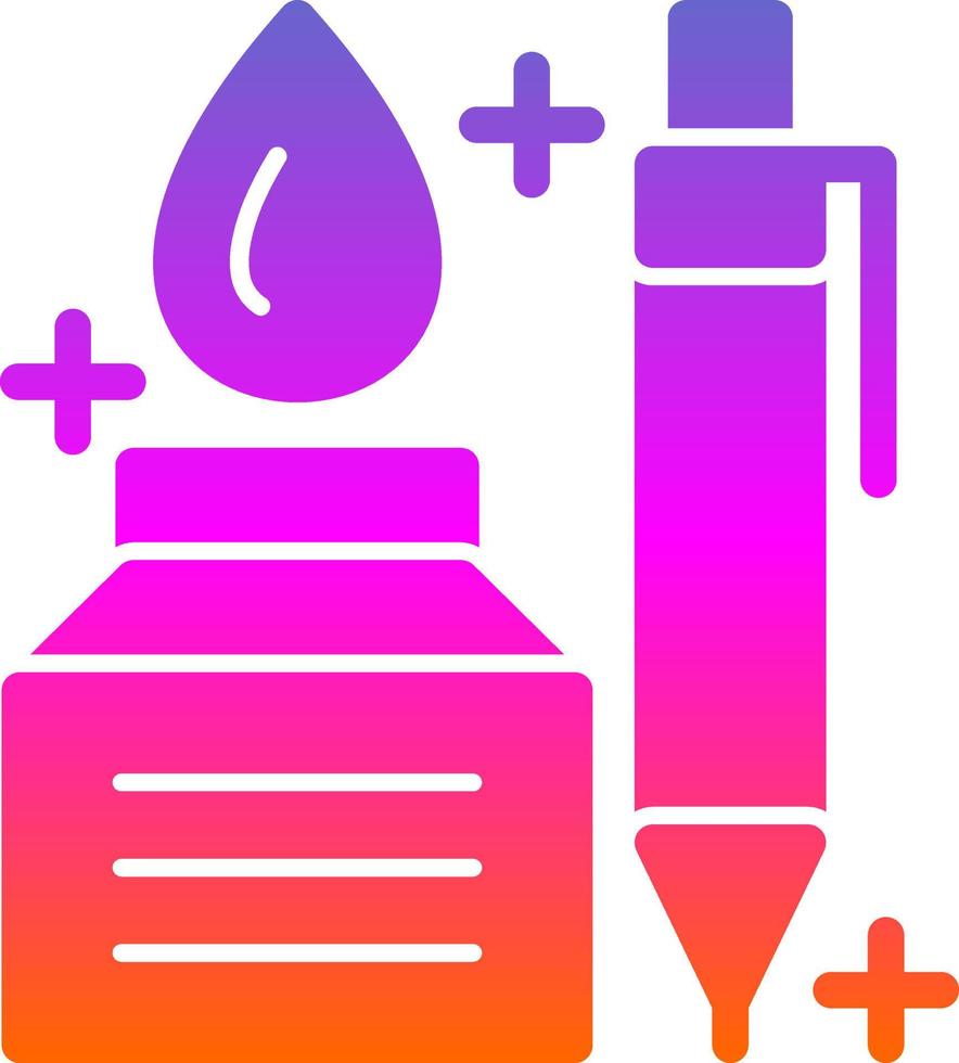 Pen And Ink Vector Icon Design