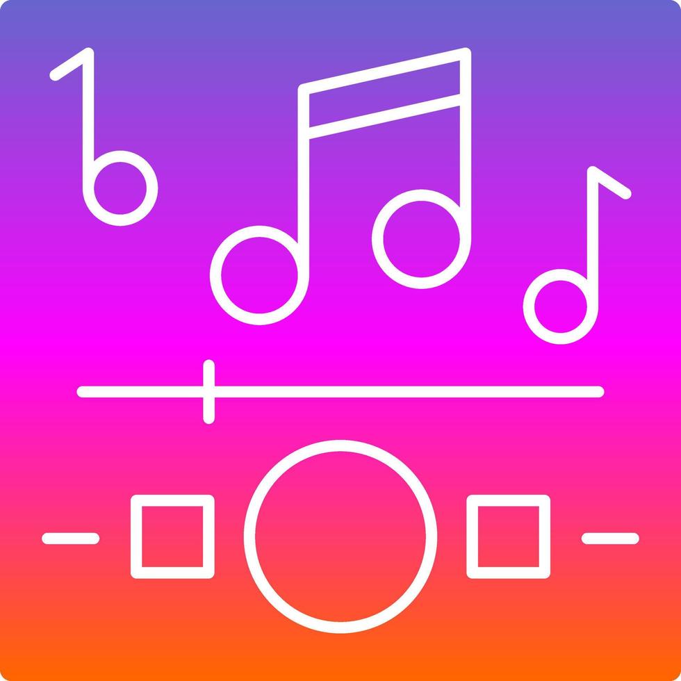 Music Playing Vector Icon Design