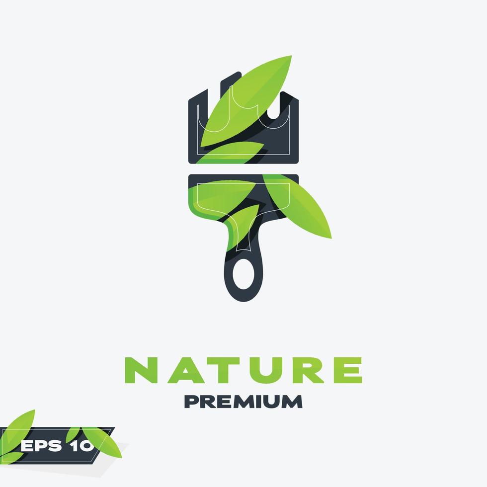 Interior Nature Leaves Logo vector