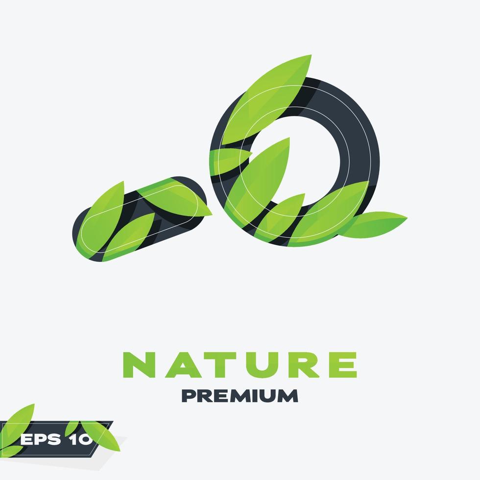 Search Nature Leaves Logo vector