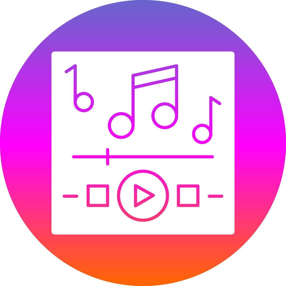 Music Playing Vector Icon Design