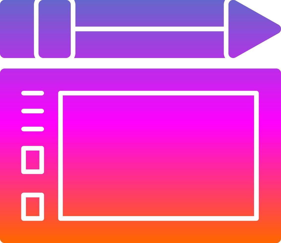 Graphic Tablet Vector Icon Design