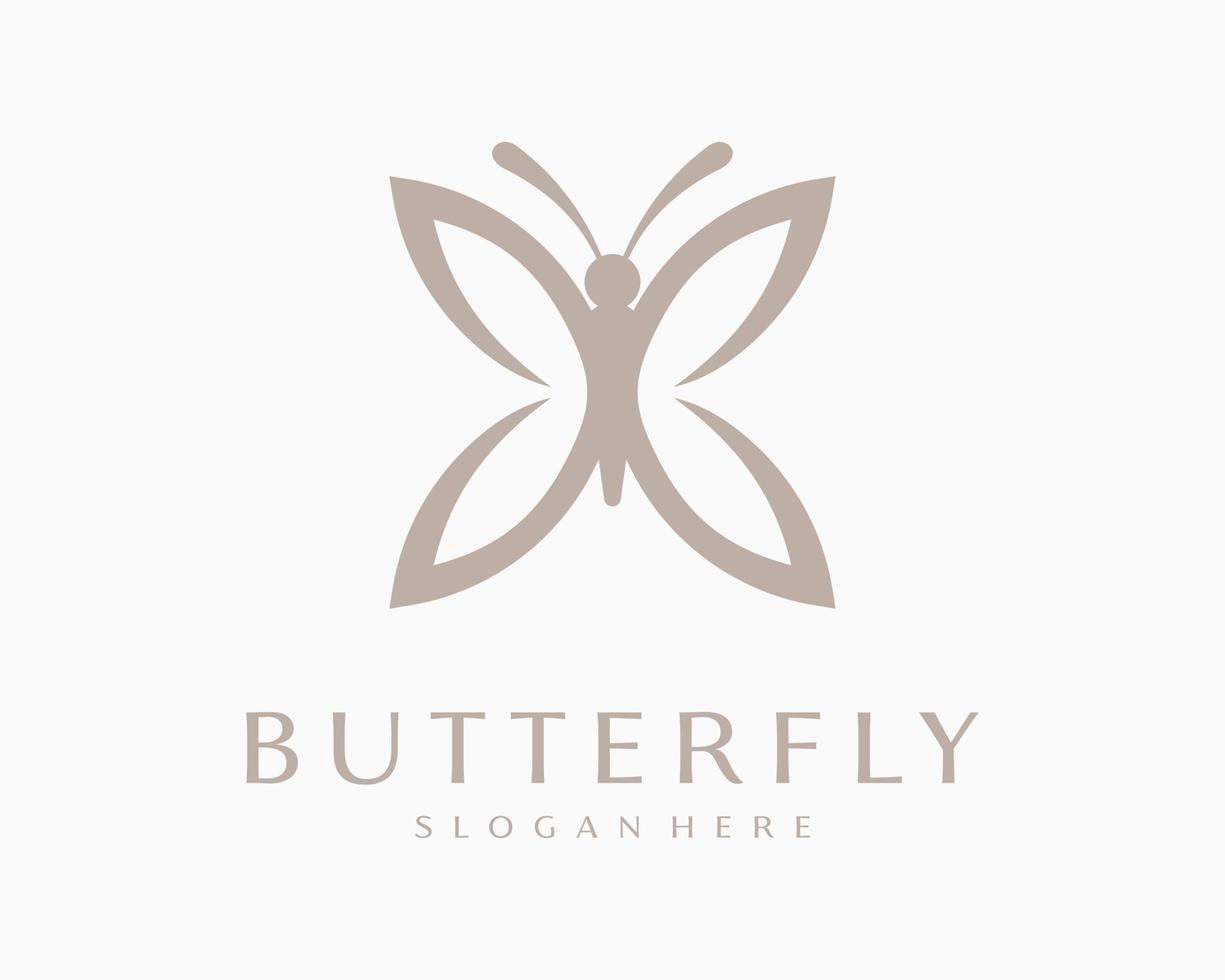 Butterfly Beautiful Butterflies Insect Fly Wing Morpho Moth Pretty Mascot Icon Vector Logo Design