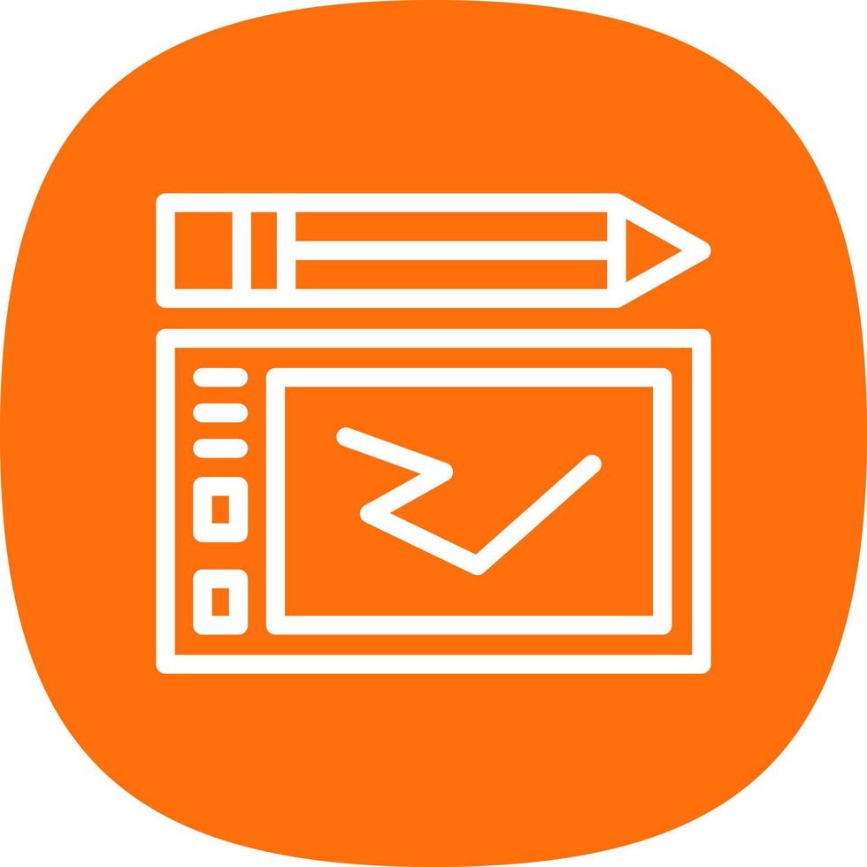 Graphic Tablet Vector Icon Design