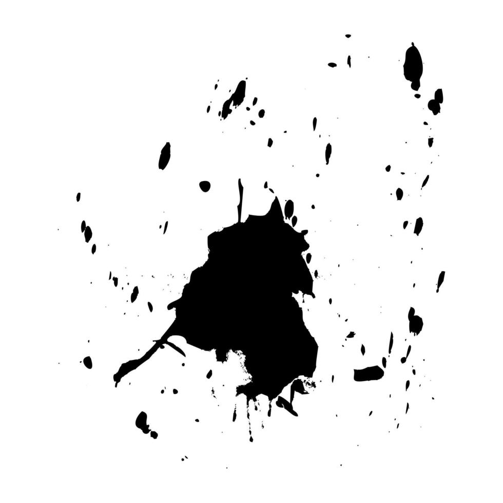 Abstract black blots. A vector illustration