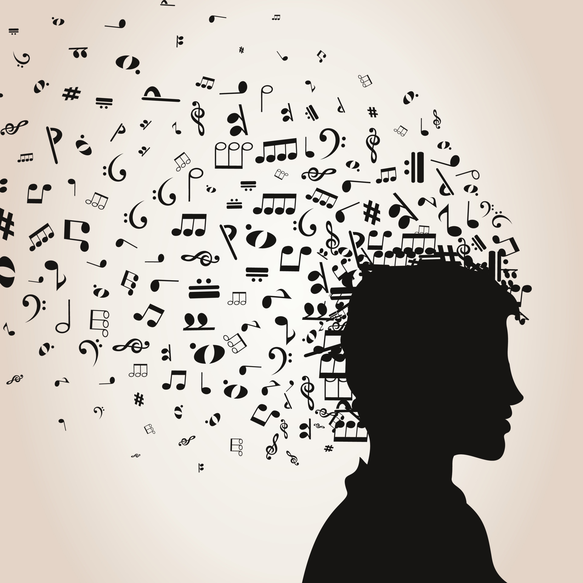 Head From Musical Notes