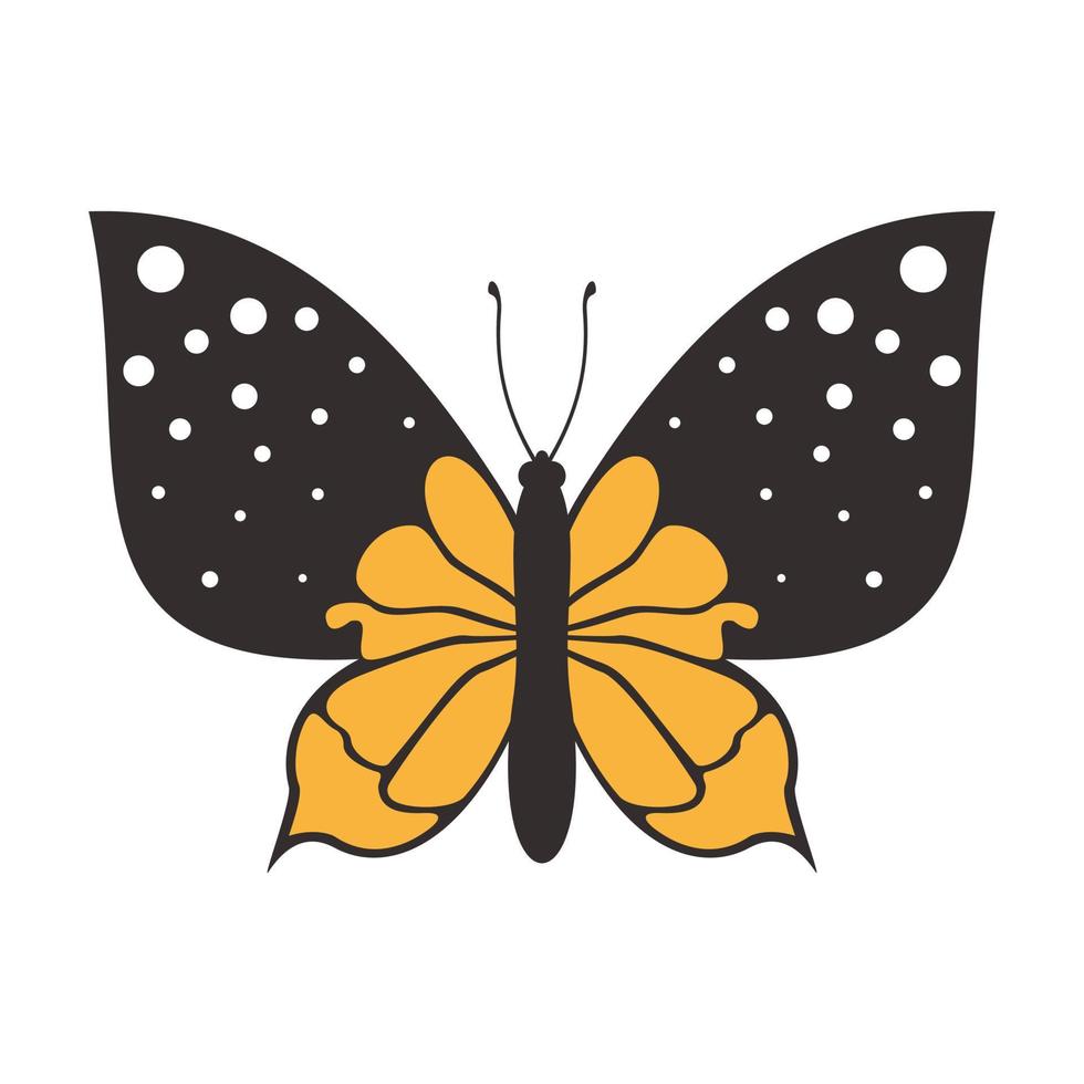 mariposa en estilo plano. ilustración vectorial vector