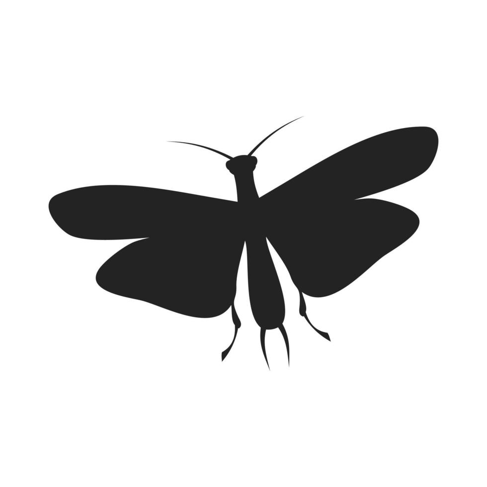 Abstract black butterfly. Vector illustration