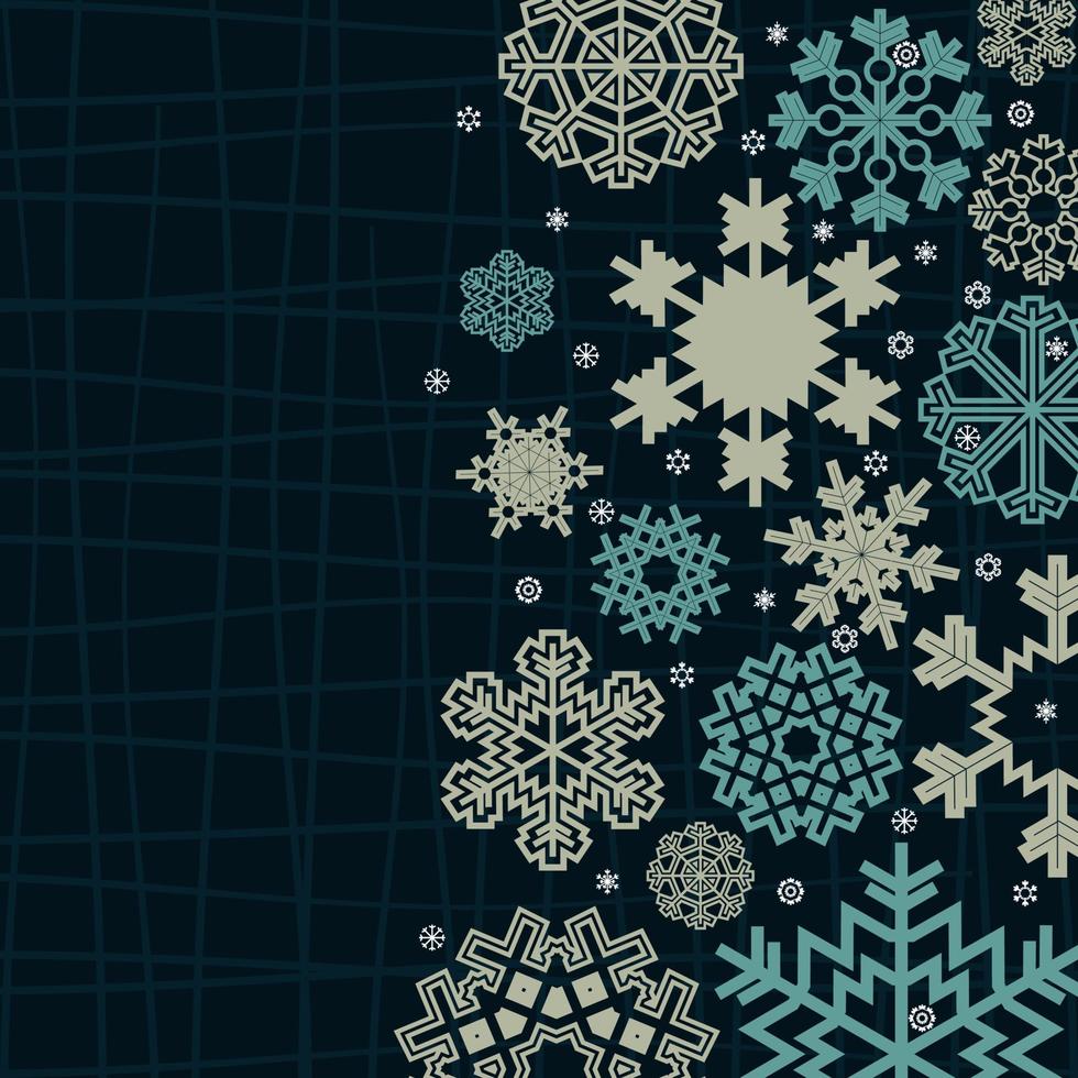 Structure a snowflake on a background. A vector illustration