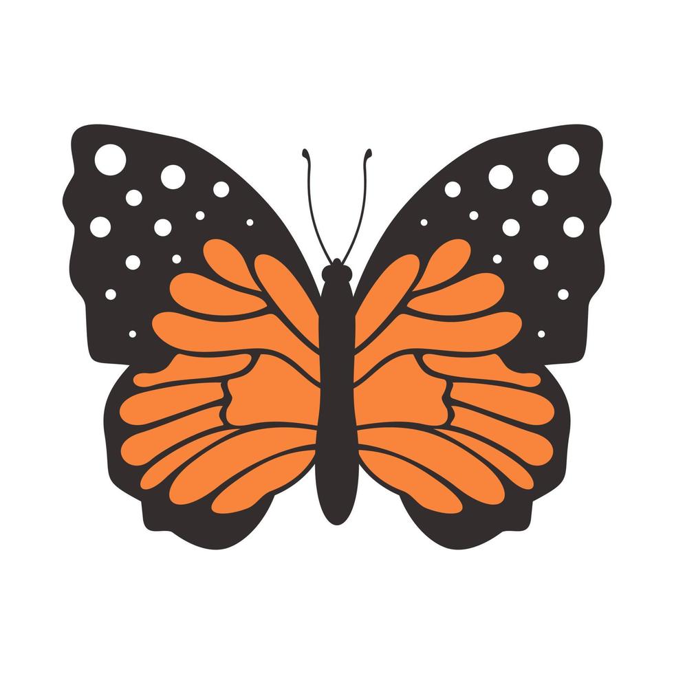 mariposa en estilo plano. ilustración vectorial vector