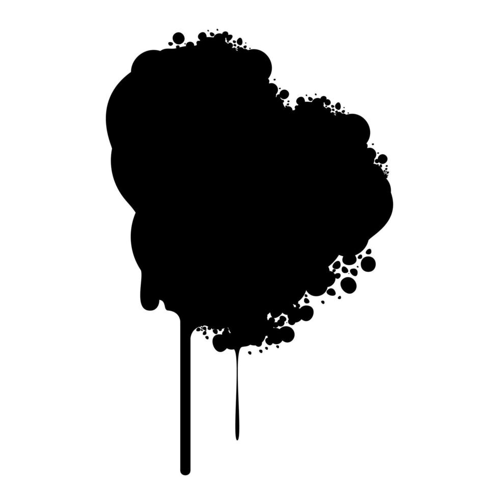 Abstract black blots. A vector illustration