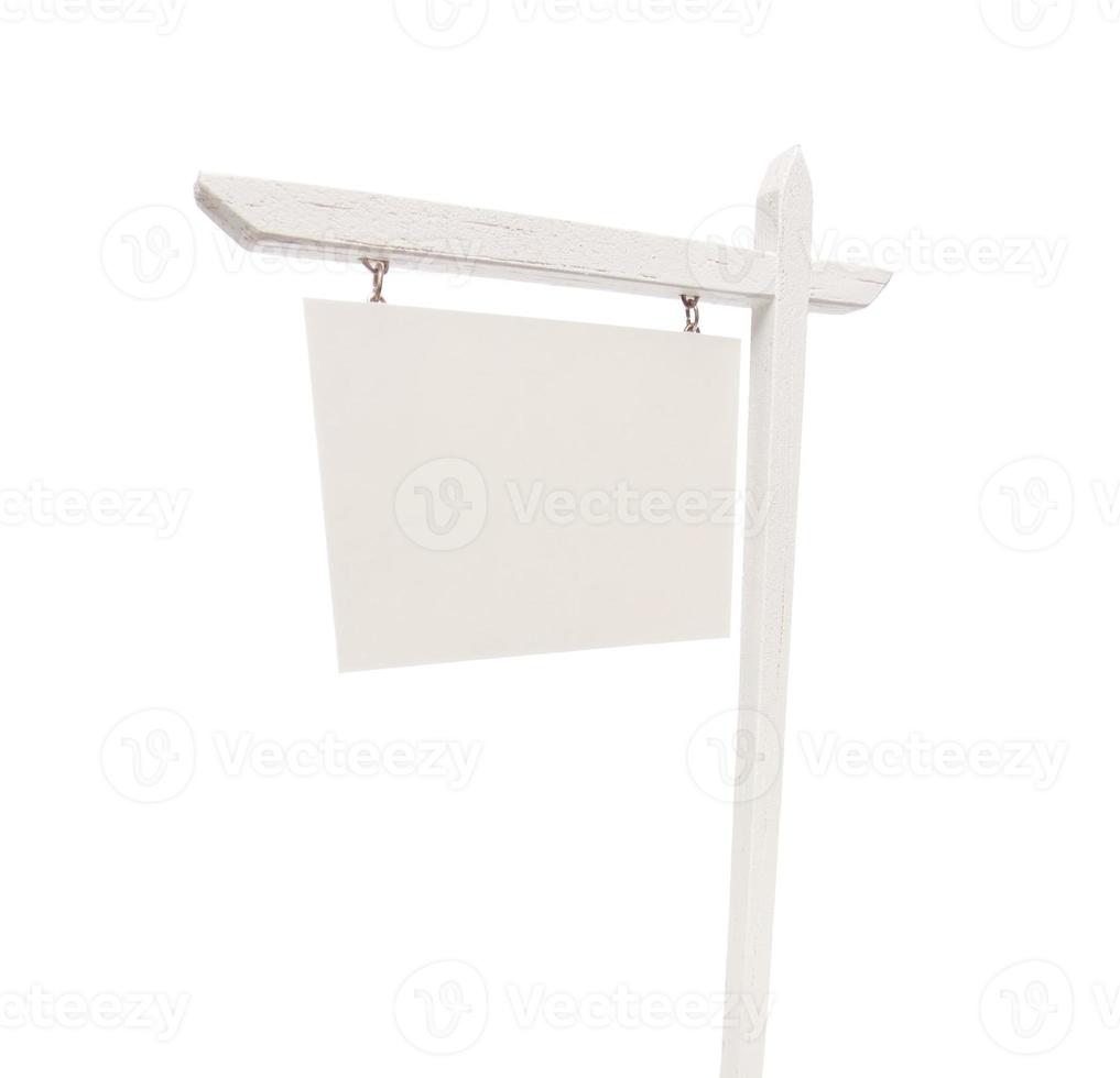 Blank Real Estate Sign on White 16452964 Stock Photo at Vecteezy