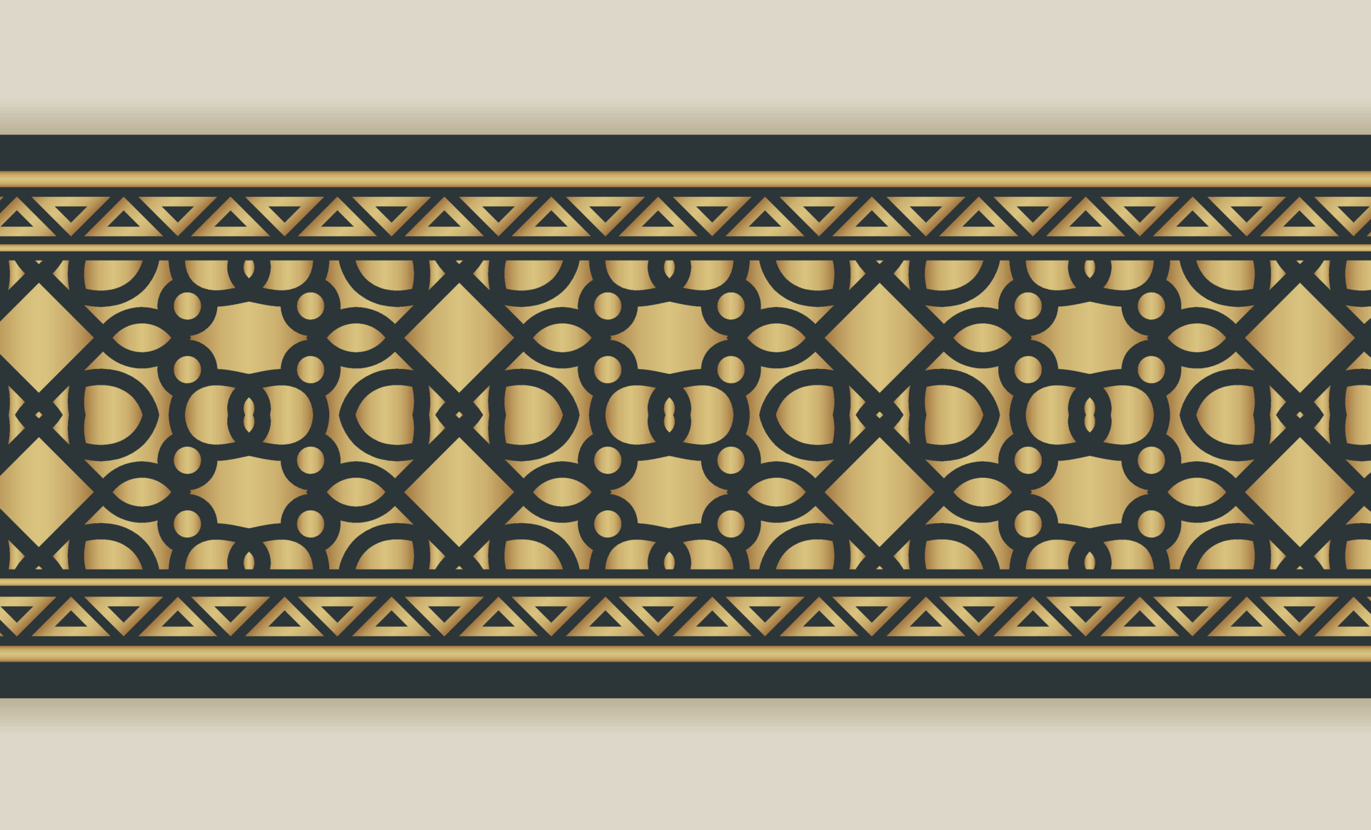 Elegant golden ornamental border template 16452987 Vector Art at Vecteezy