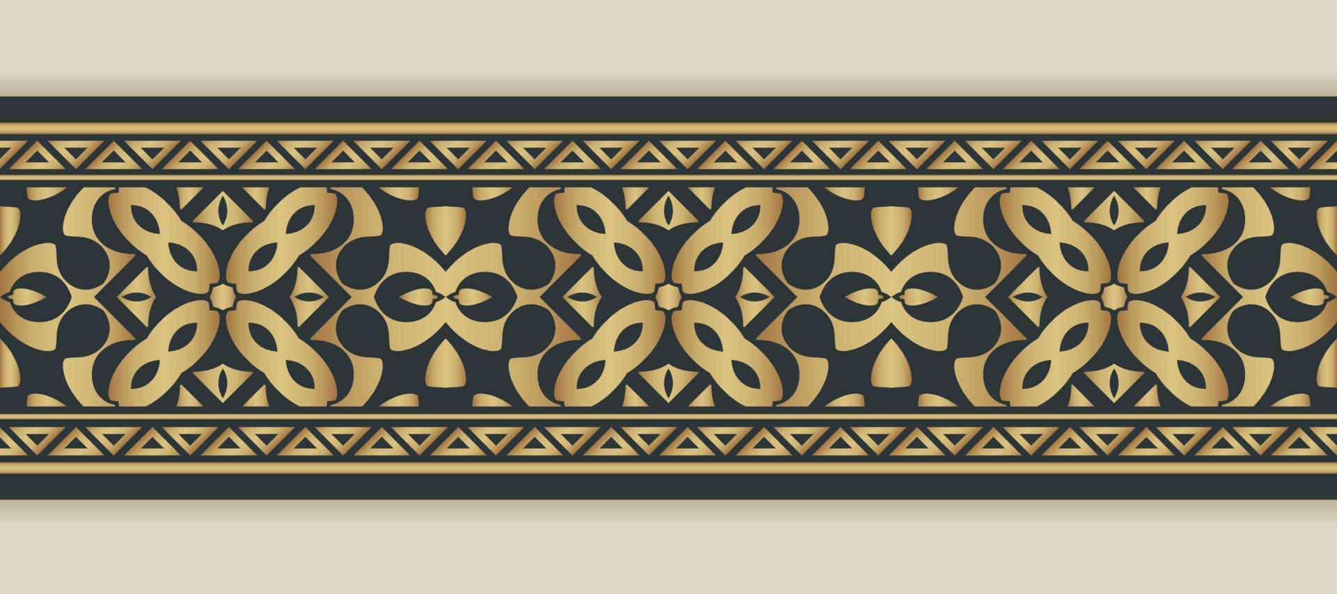 Elegant golden ornamental border template 16452997 Vector Art at Vecteezy
