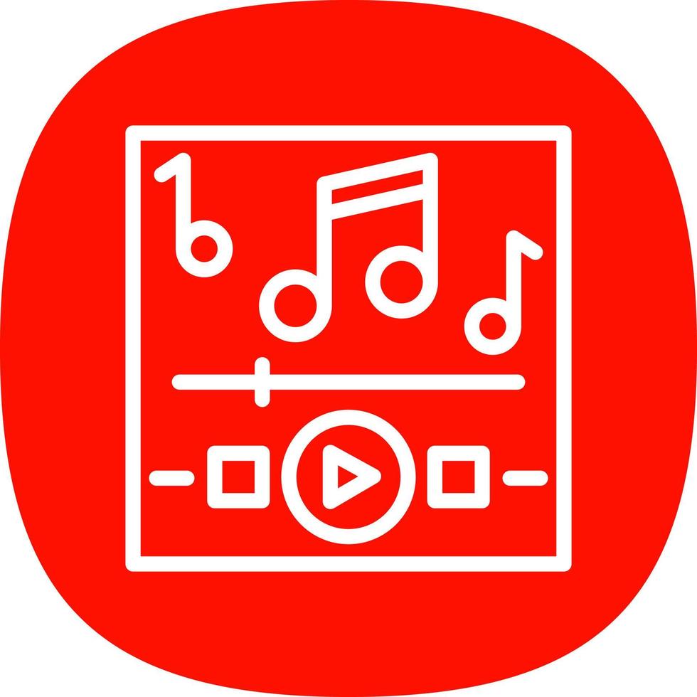 Music Playing Vector Icon Design