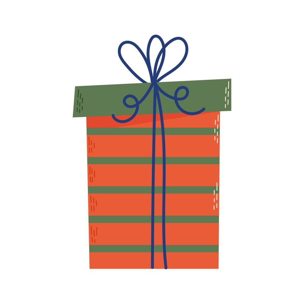 Colorful gift box. Good for Birthday, Christmas design. Vector illustration