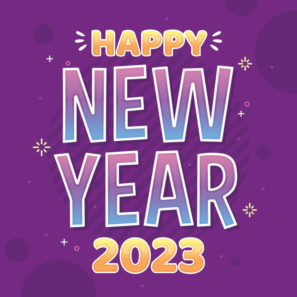 colorful happy new year background illustration vector