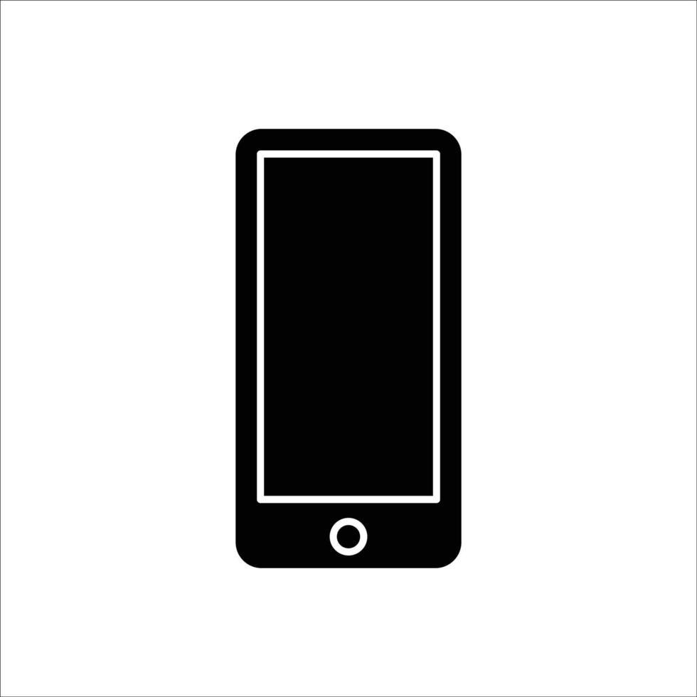 Mobile phone icon illustration. glyph icon style. suitable for call me icon. icon related to calling. Simple vector design editable